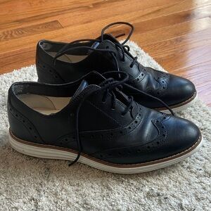 Cole Haan Black Leather Women's Moccasins